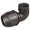 Female Elbow 25mm Black