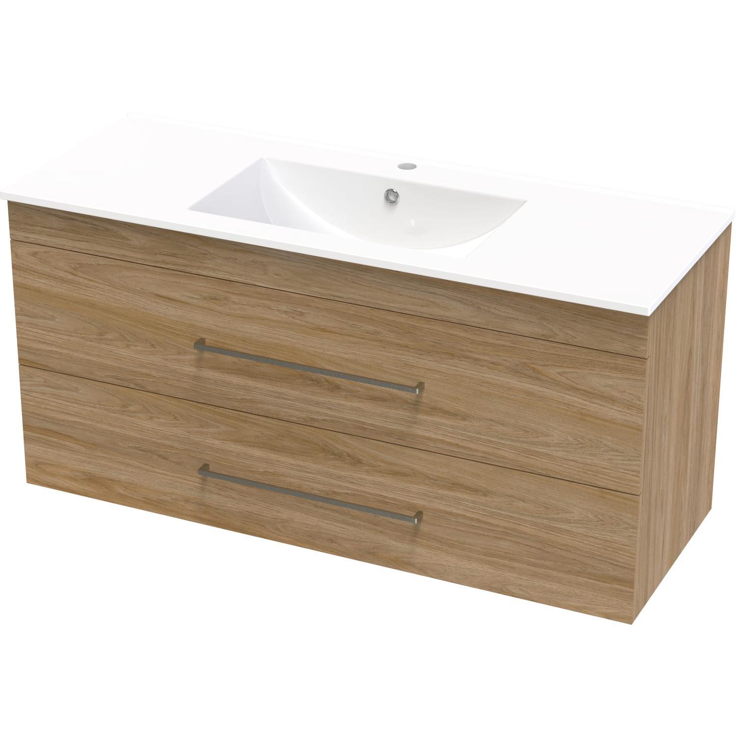 Cashmere Double Drawer Wall Hung Vanity