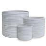 Indoor Stone Pot 16cm White