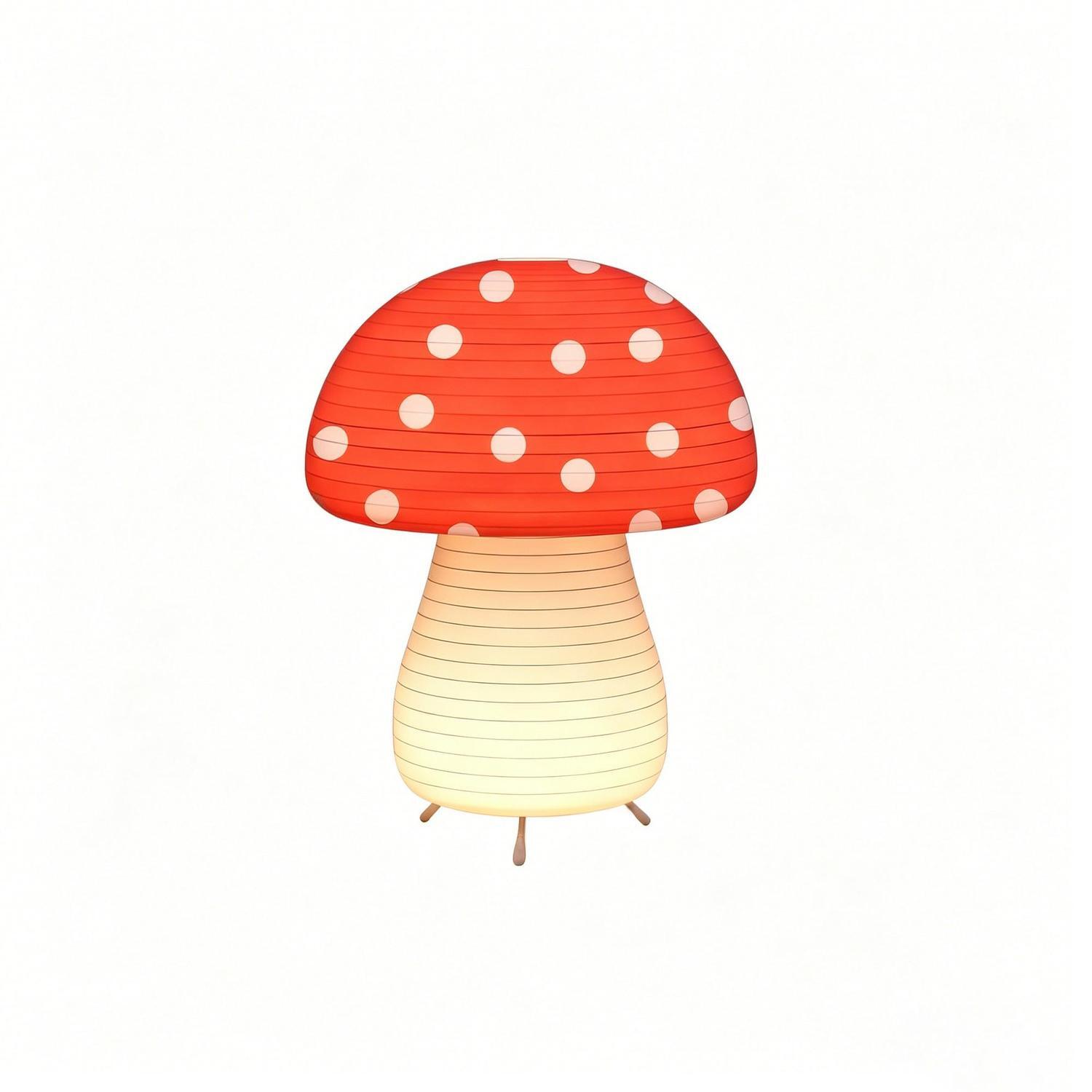 Mushroom Paper Lantern 260 x 200 x 200mm / 1.5V Multicolour