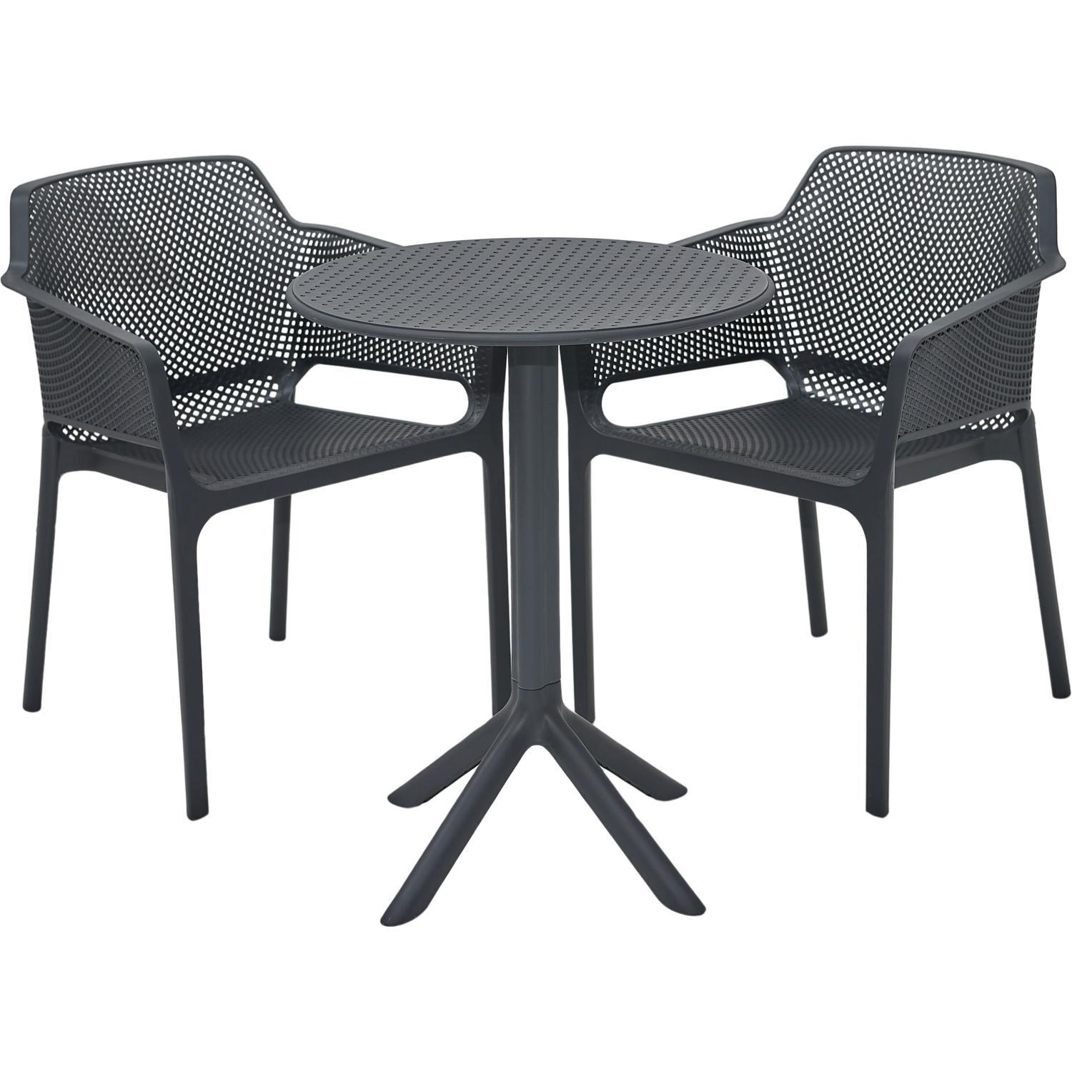 Outdoor Dining Setting 3 Piece Dining Chair with arms