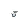 Rubber Swivel Castor with Brake Grey 50mm