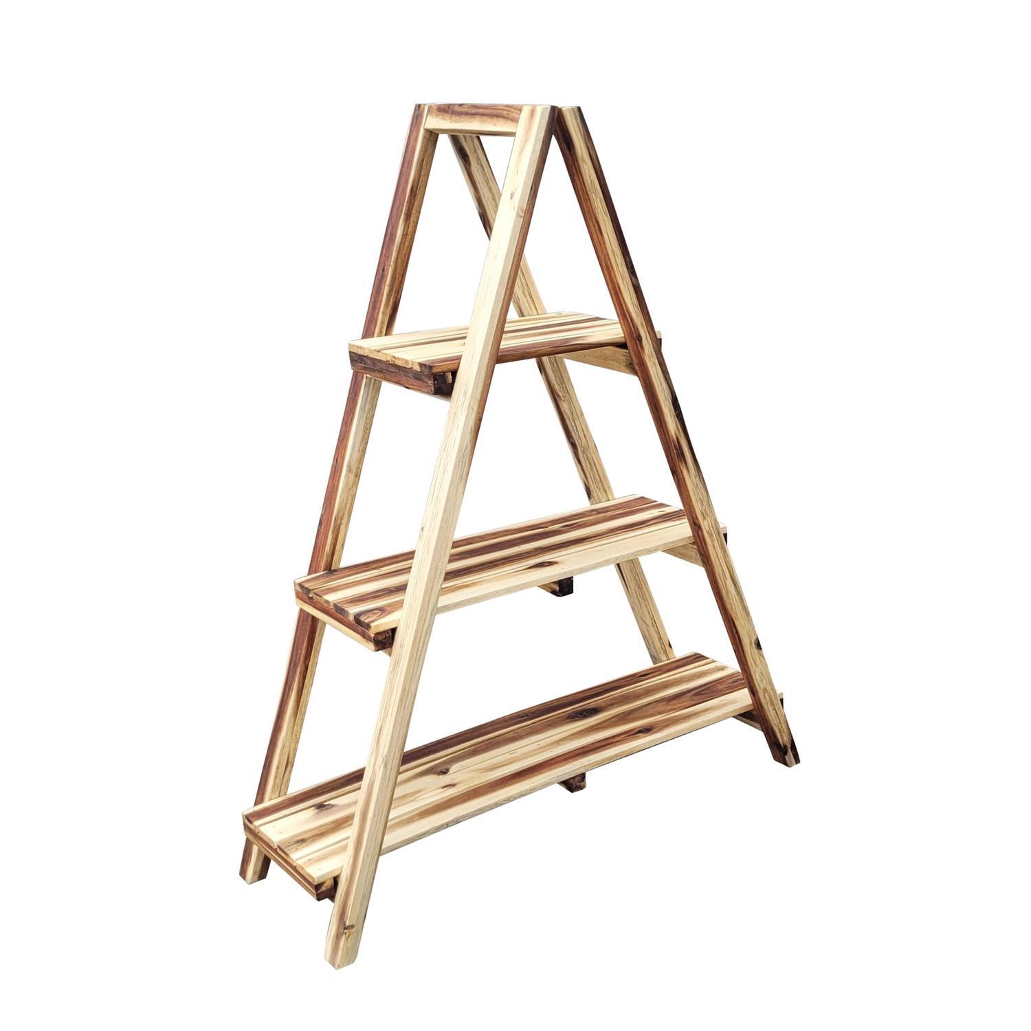 A Frame Acacia Plant Stand