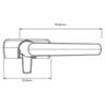 Window Fastener Right Hand Black