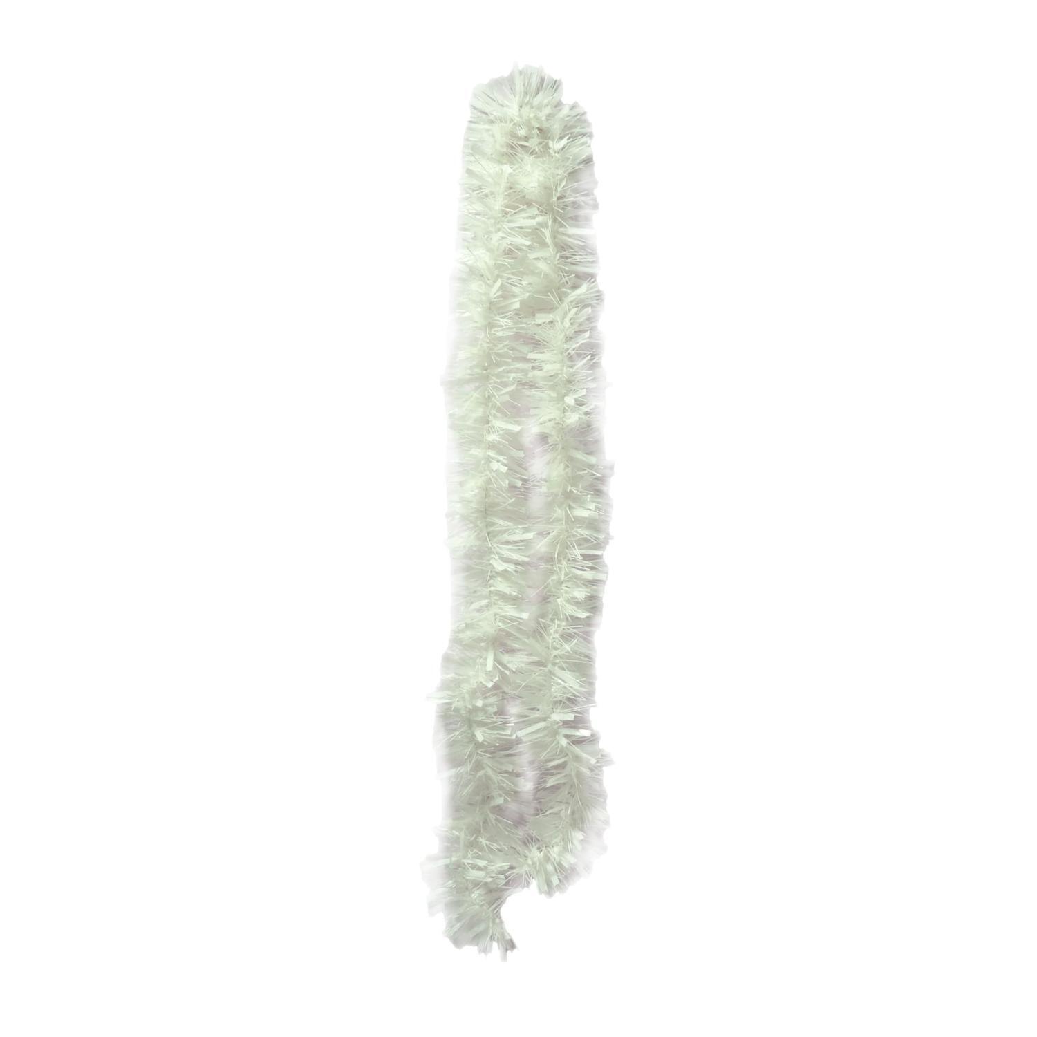 Christmas Tinsel 2m White