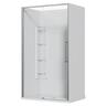 Alcove Frameless Sliding Corner Mould Acrylic Shower 1200 x 800 x 2040mm Chrome
