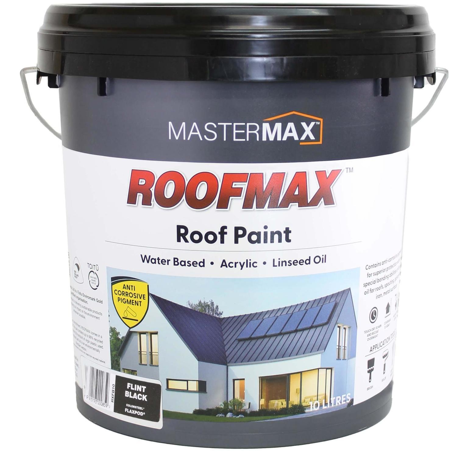 Roof Paint Anti Corrosive and Linseed Oil 10L Flint Black