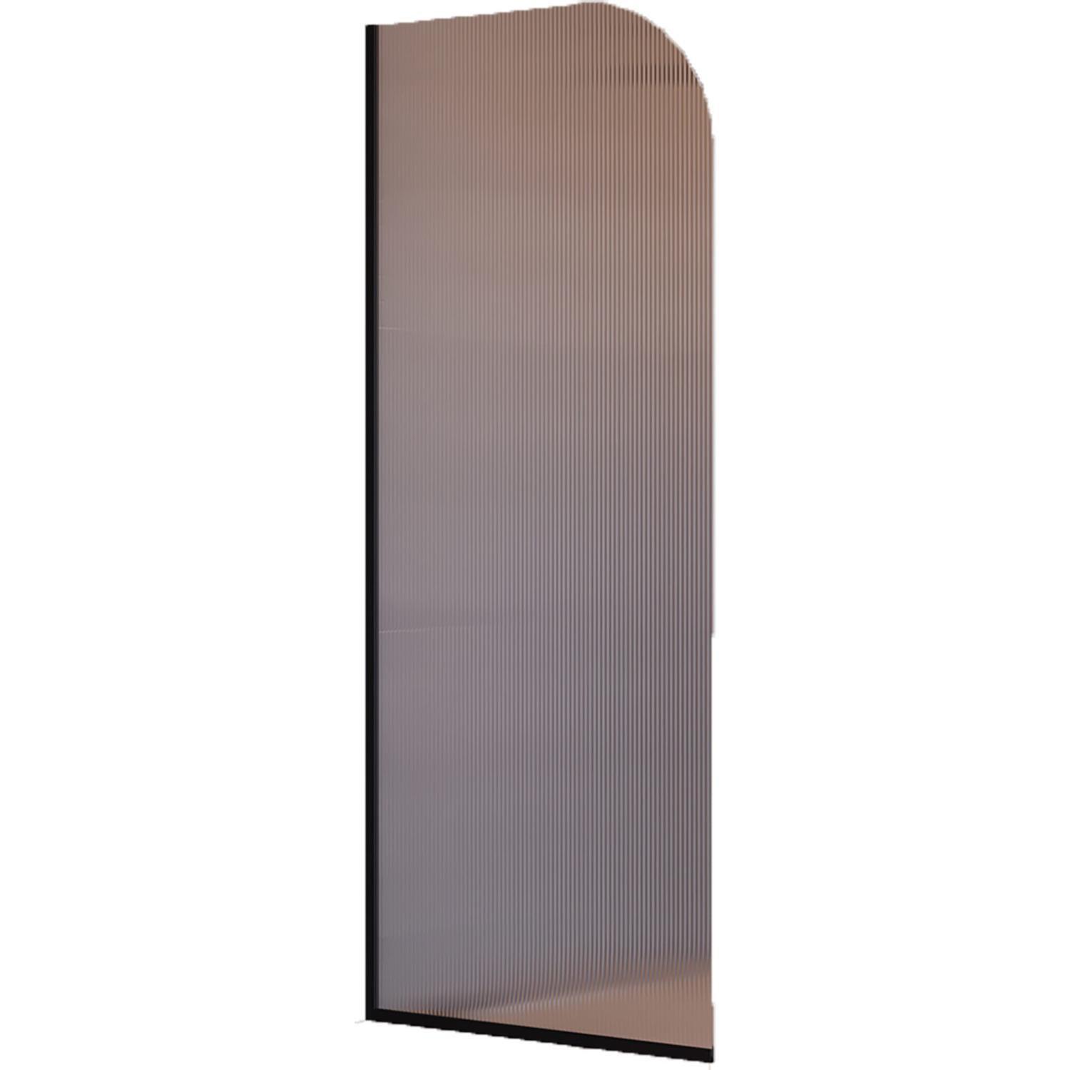 Curved Reeded Glass Shower Panel