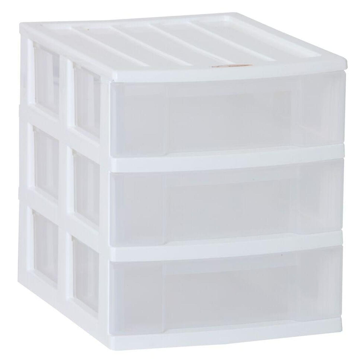 A4 Desktop Storage 3 Drawer 3Drawer White