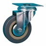 Rubber Swivel Castor 75mm Grey
