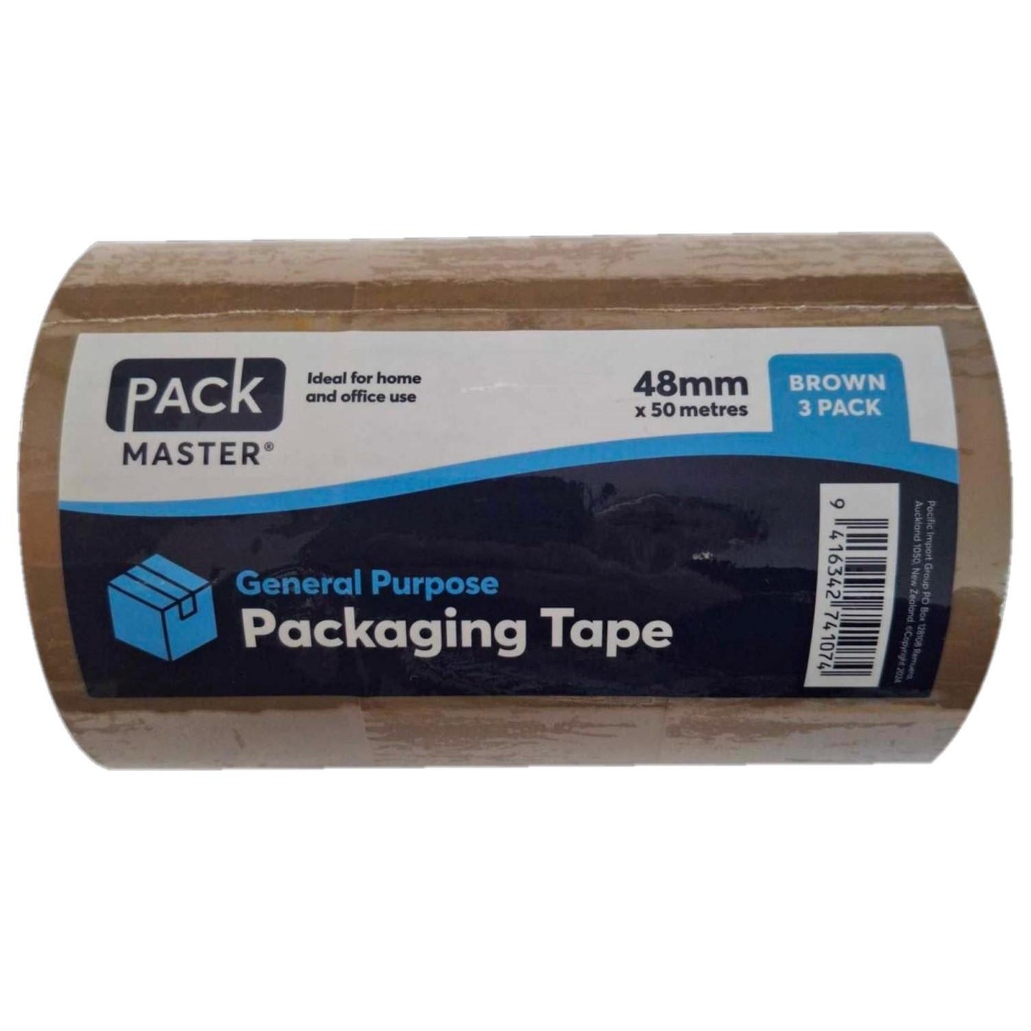 Brown Packaging Tape  3pk 48mmx50m