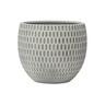 Sandy Polyresin Egg Pot M White