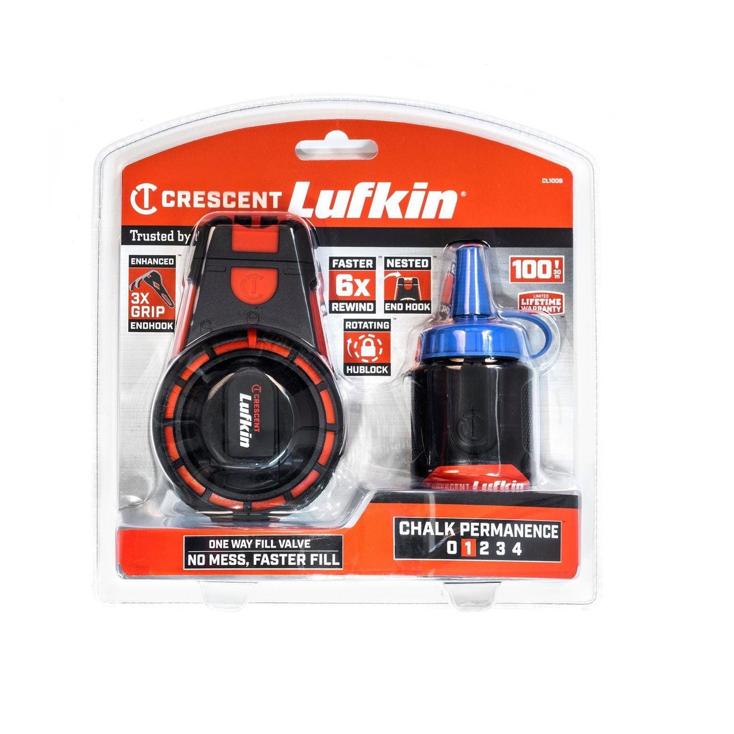 Aluminium Reel with Blue Chalk 85g/3oz 30 Metre Blue/Black