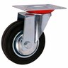 Rubber Swivel Castor 100mm Black