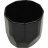 Geometric Ceramic Indoor Pot 15cm Black