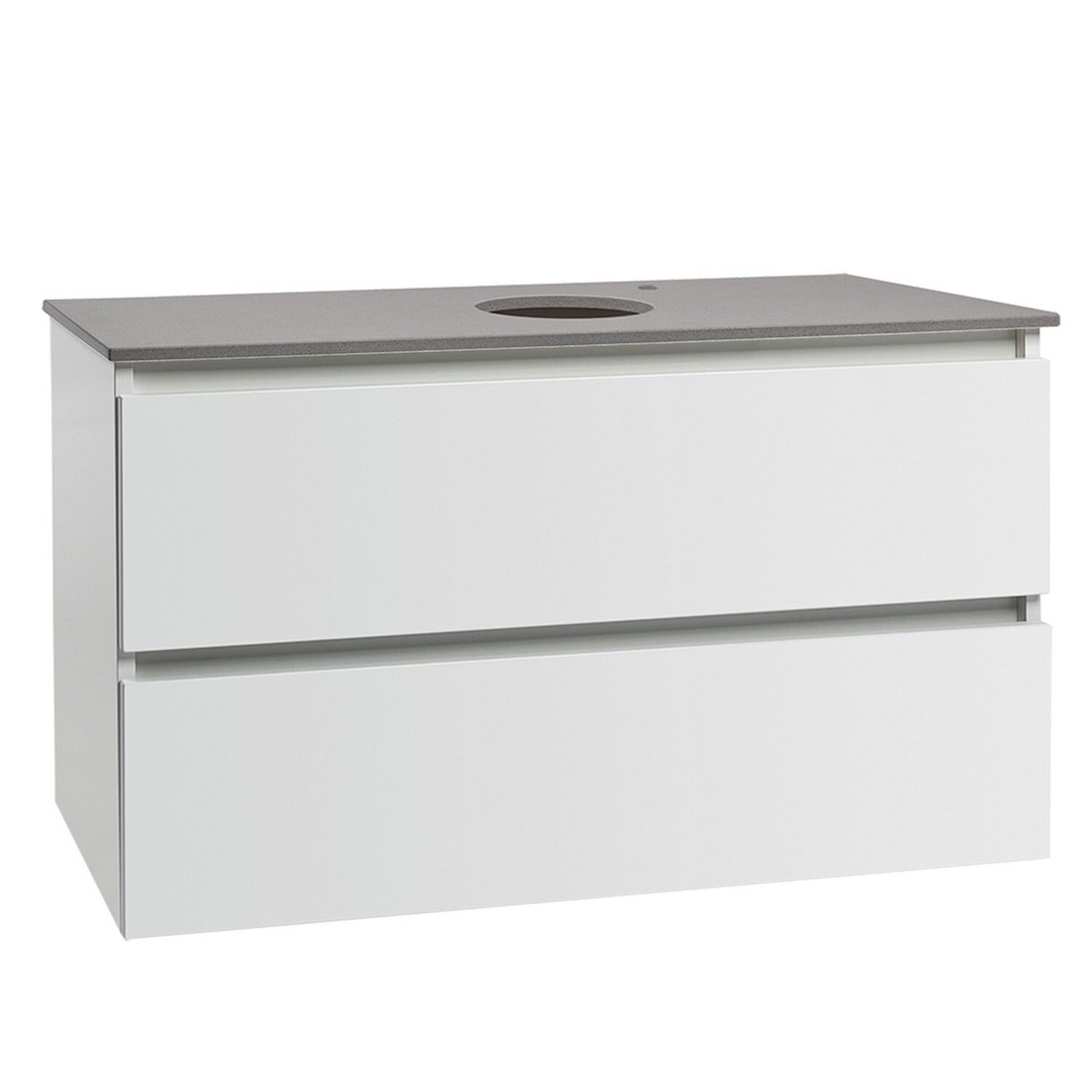 Valencia Wall Hung Single Bowl 2 Drawers