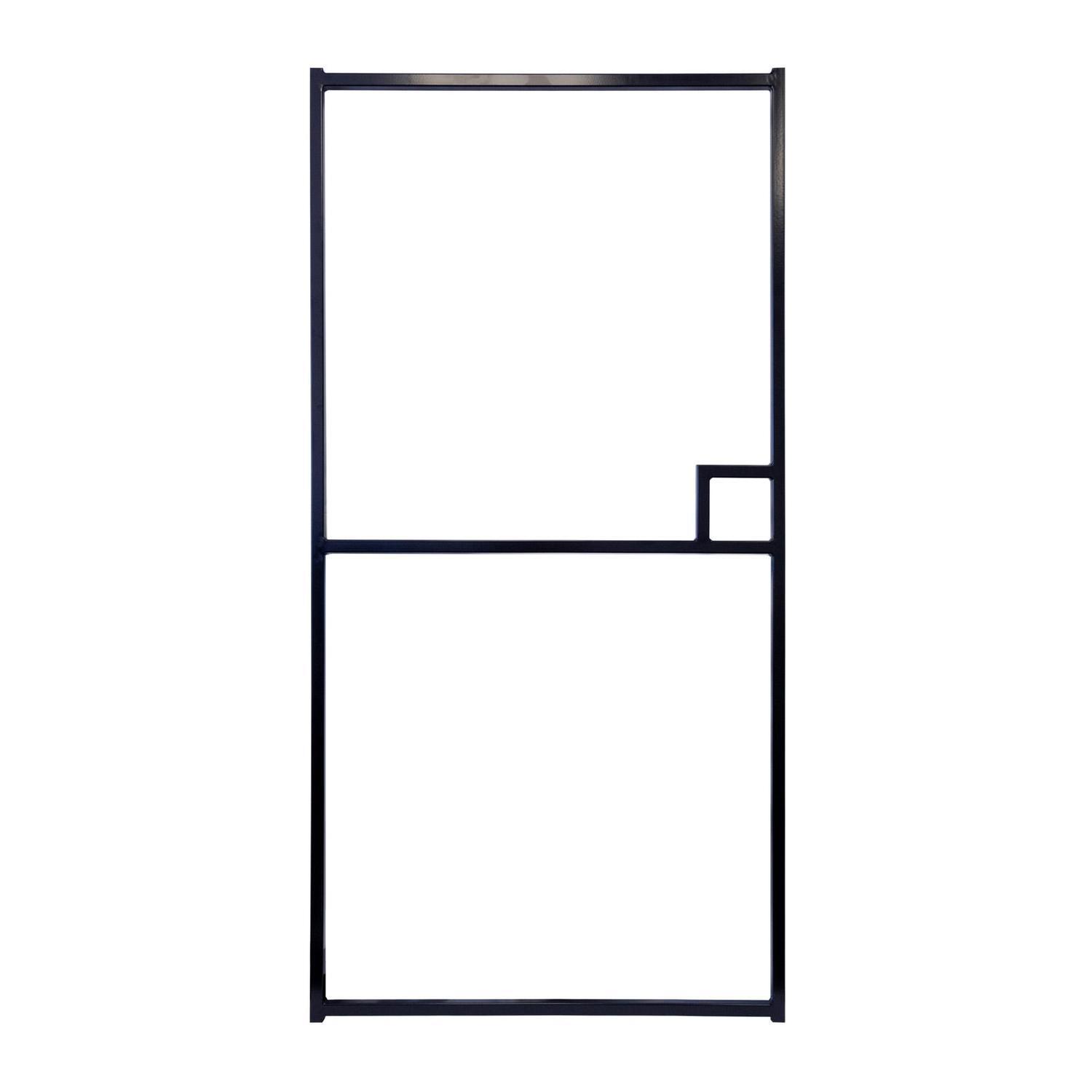 Aluminium Pedestrian Gate Frame H: 1800mm, W: 900mm Black