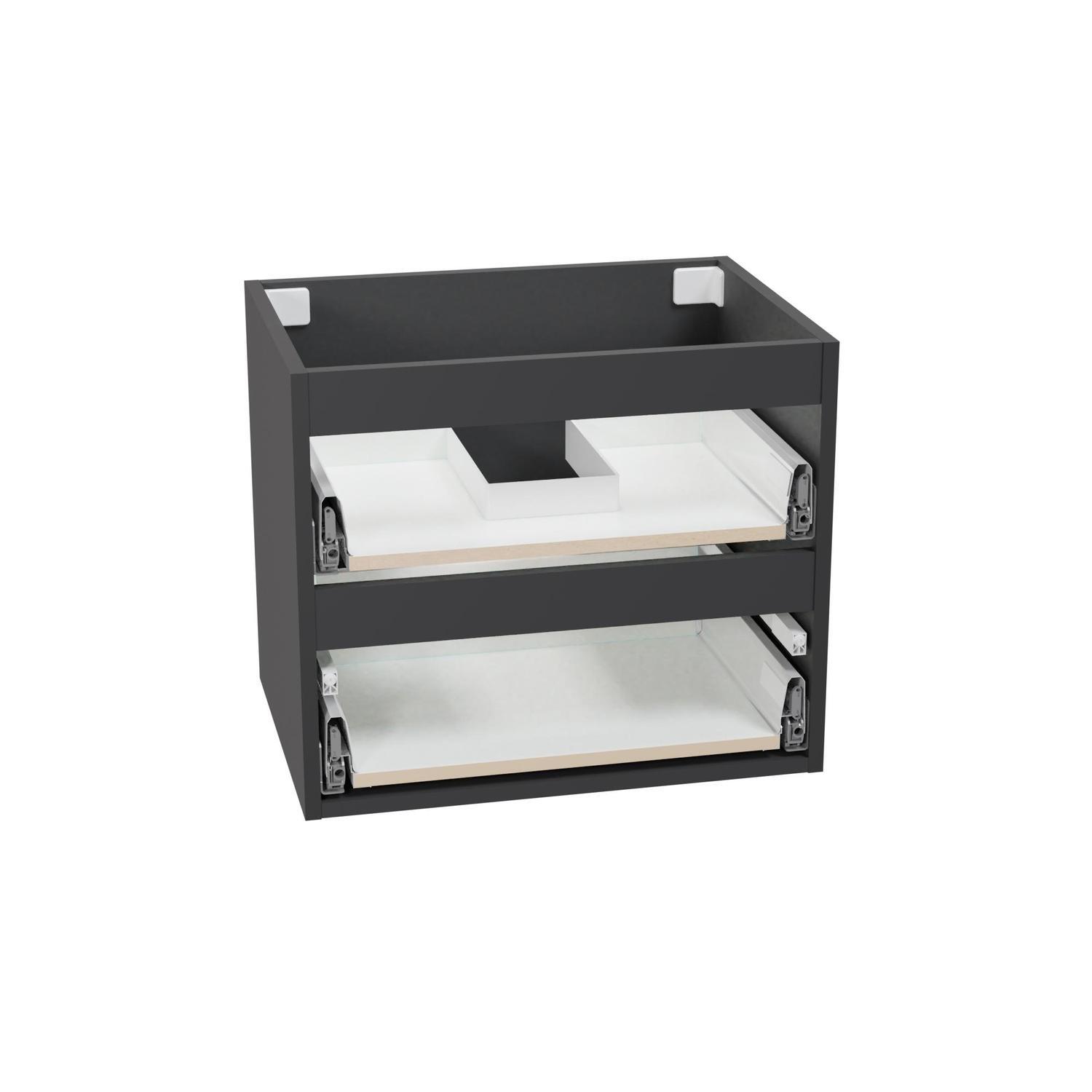 Wall Hung 2 Drawer Cabinet