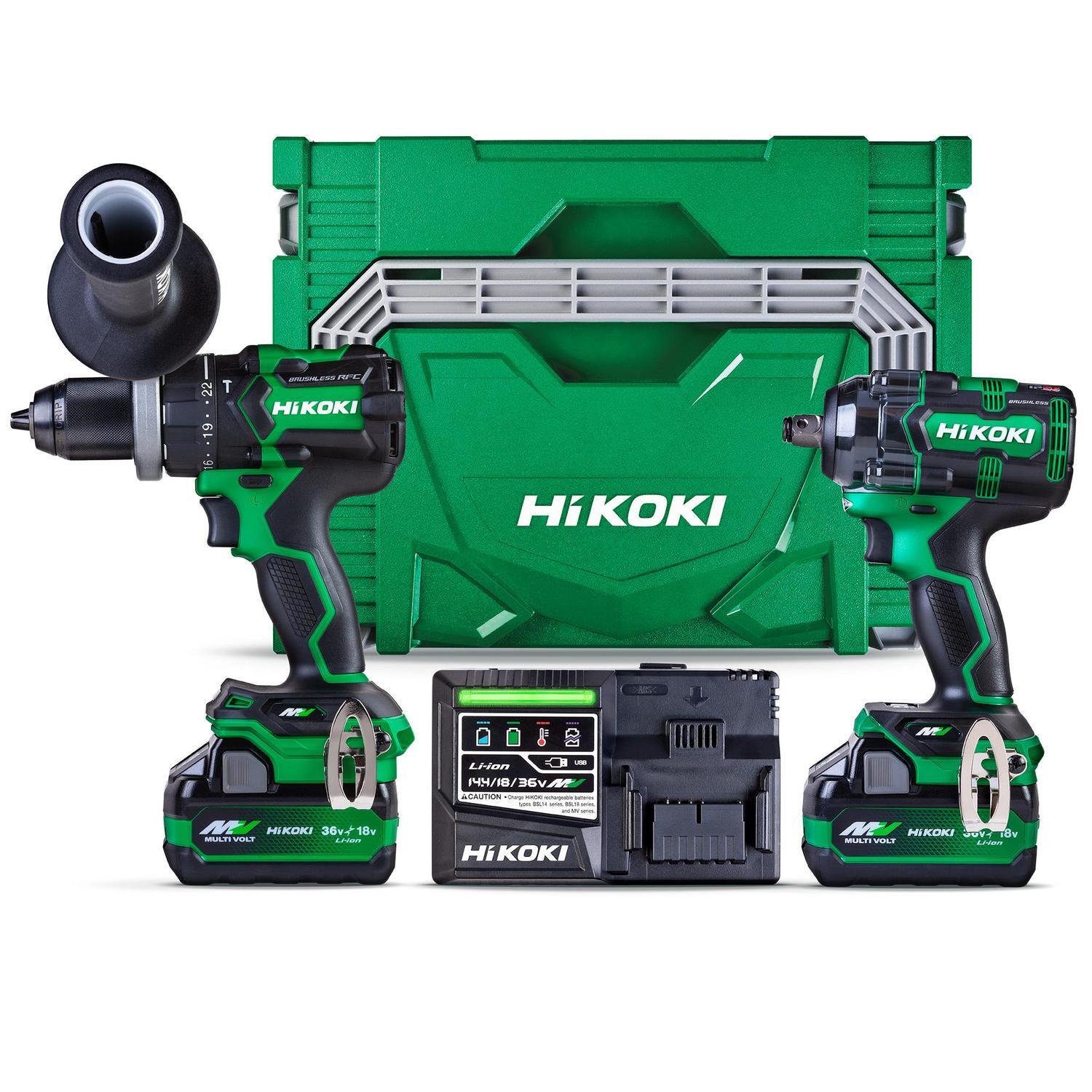 36V Impact Drill and Wrench Kit