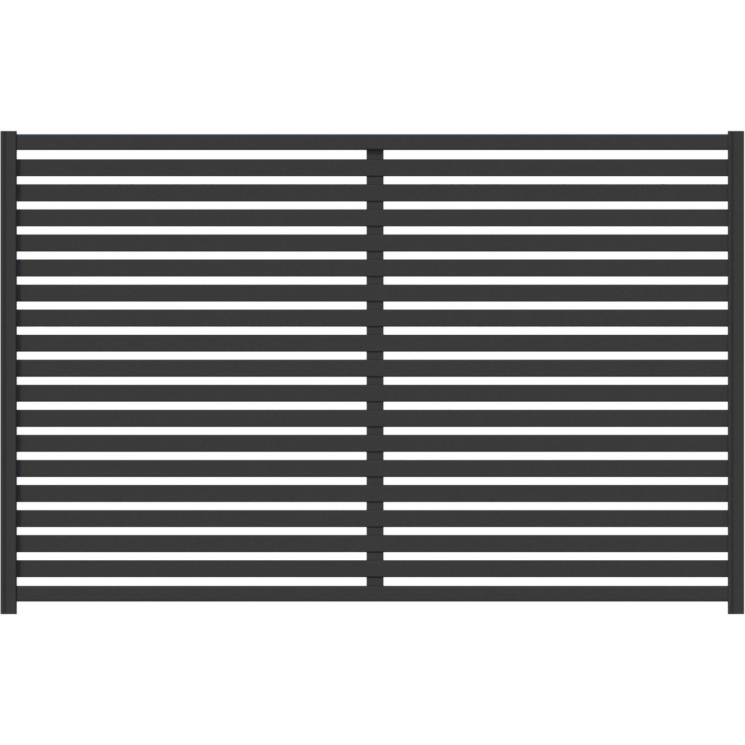 SlatWall Steel Fence Panel H: 1500mm x W: 2380mm Thunder
