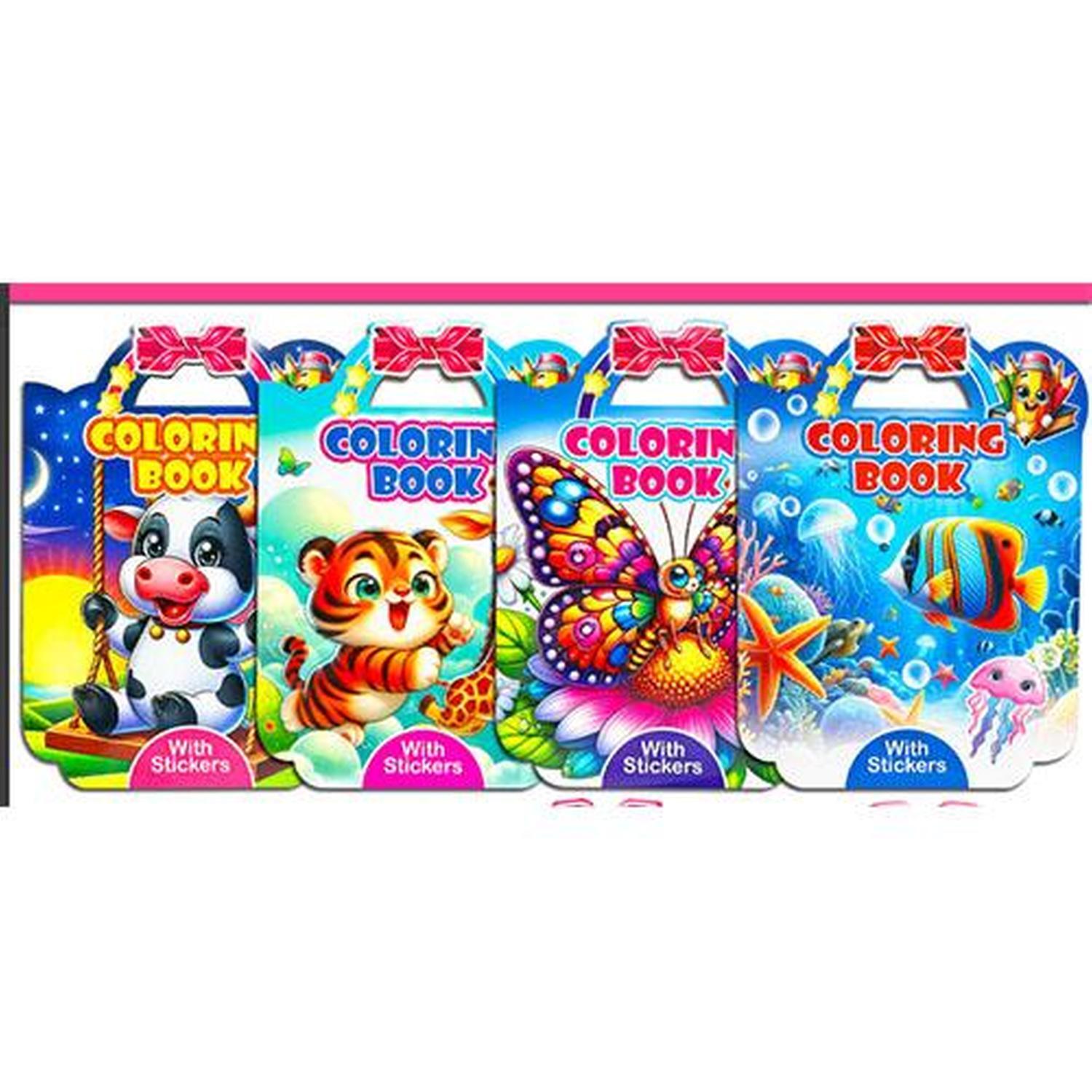 Colouring Book & Stickers A4 & Handle