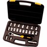 Socket Set Thru Drive 21 Piece Silver metallic