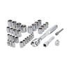 1/4" & 3/8" Drive Metric/SAE Socket Set 34 Piece
