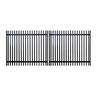 Aluminium Batten Driveway Gate W:1470mm, H:1200mm, D:65mm Black