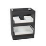 Floor Standing Vanity Cabinet 2 Drawer 600mm Matte Black