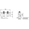 Double Nylon Gate Guide Roller Bracket