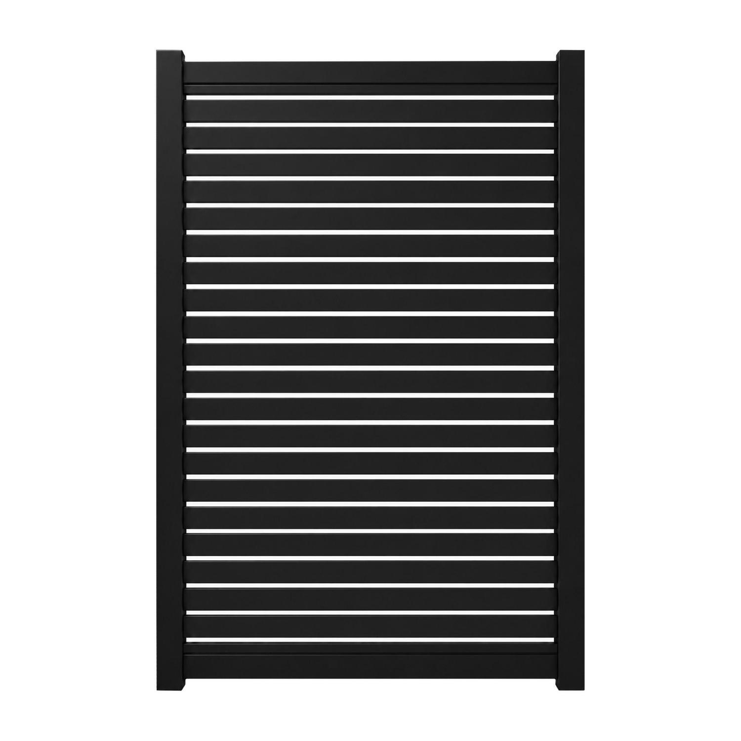 Valla Series 65mm Slat Gate H:1800mm x W:1200mm Black