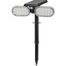 Solar Adjustable Folding Spotlight 300lumens Black