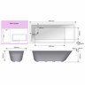 Cubit Bath Set No. 1 Single Swing Bathscreen Flat Wall