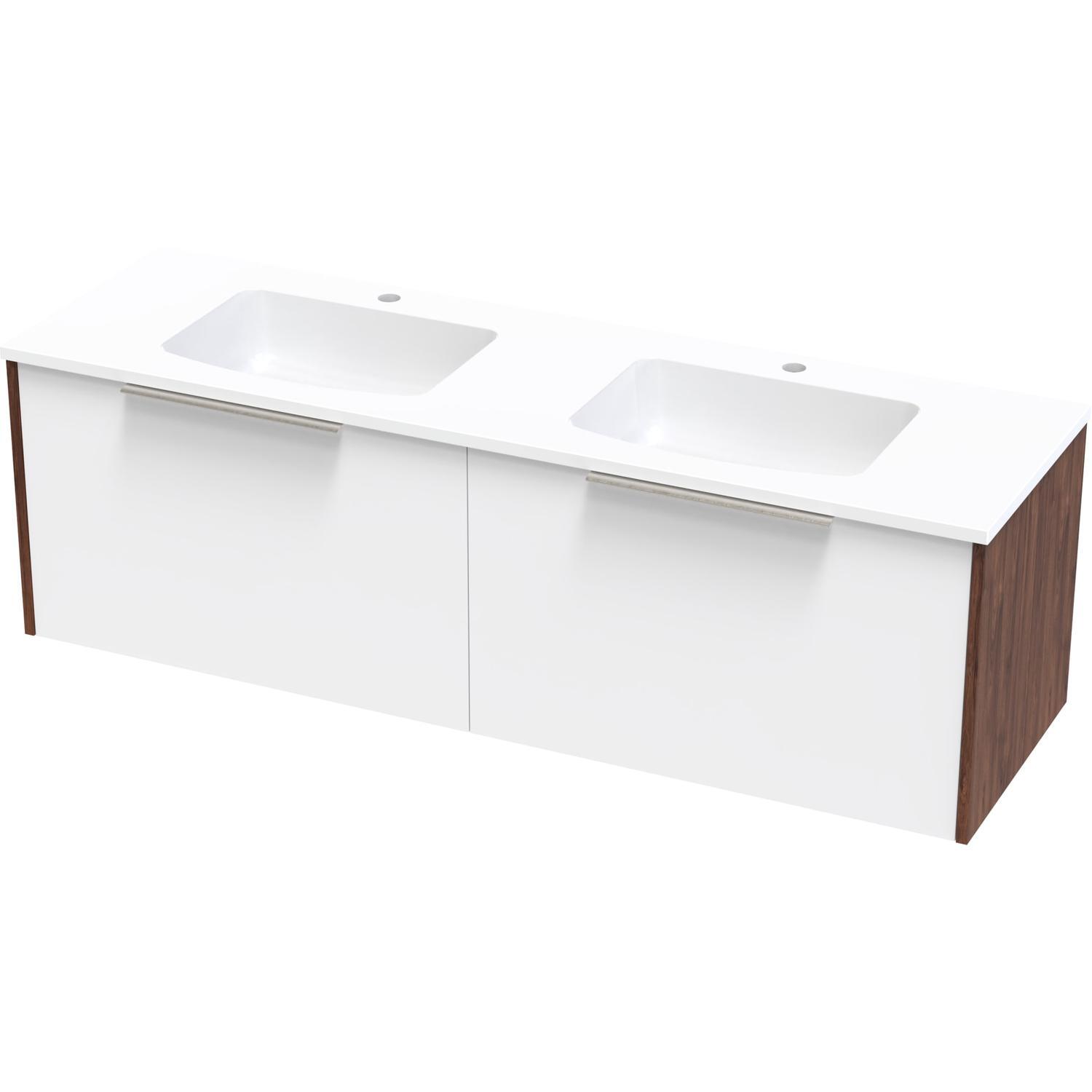 Nikau Grove 1500Db Single Drawer Ultra Gloss White/Colour