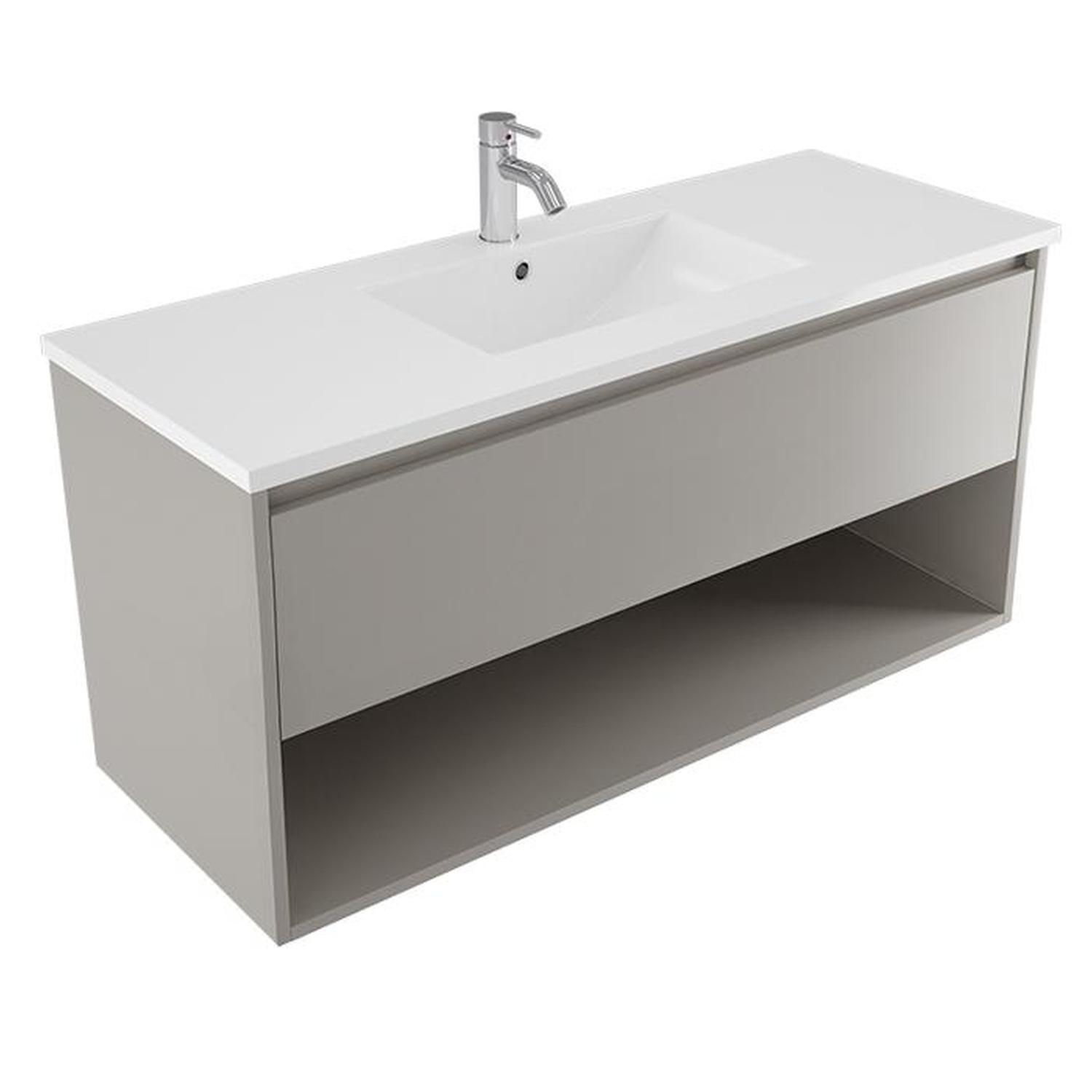 Wall Vanity 1200mm Dawn Grey