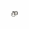 Escutcheon with cover 34mm Satin Chrome Finish