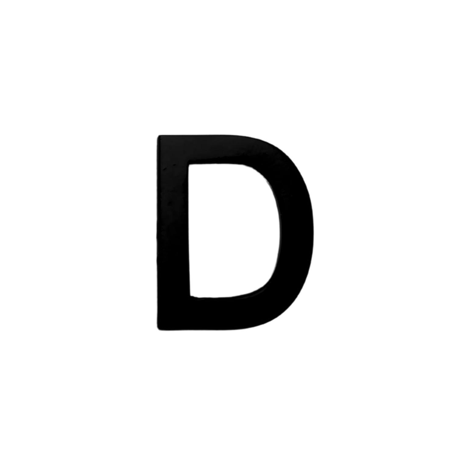Adhesive Black Alphabet #D 50mm
