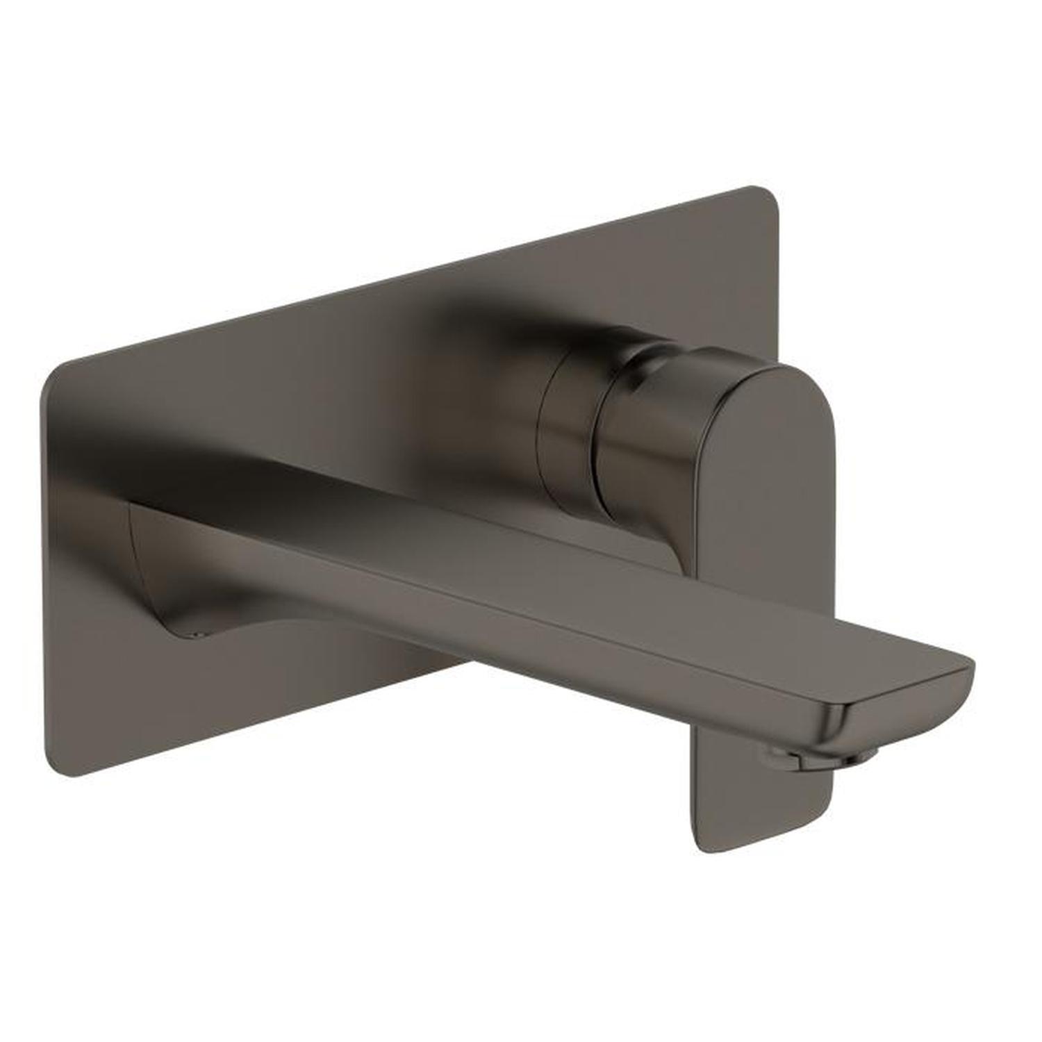 Wall Mounted Basin/Bath Mixer  Gun Metal