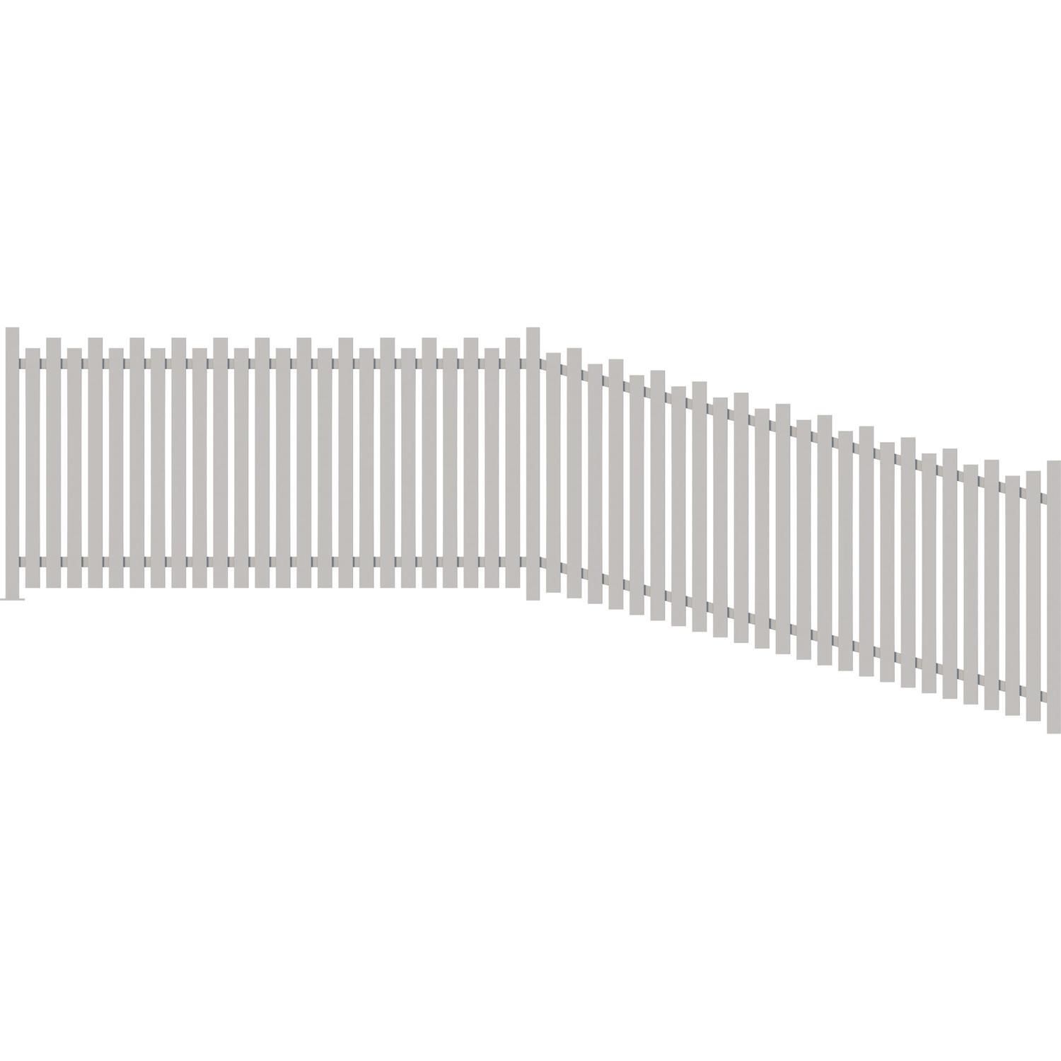 Belle Aluminium Fence Panel  H:1200mm W:2430mm Frost