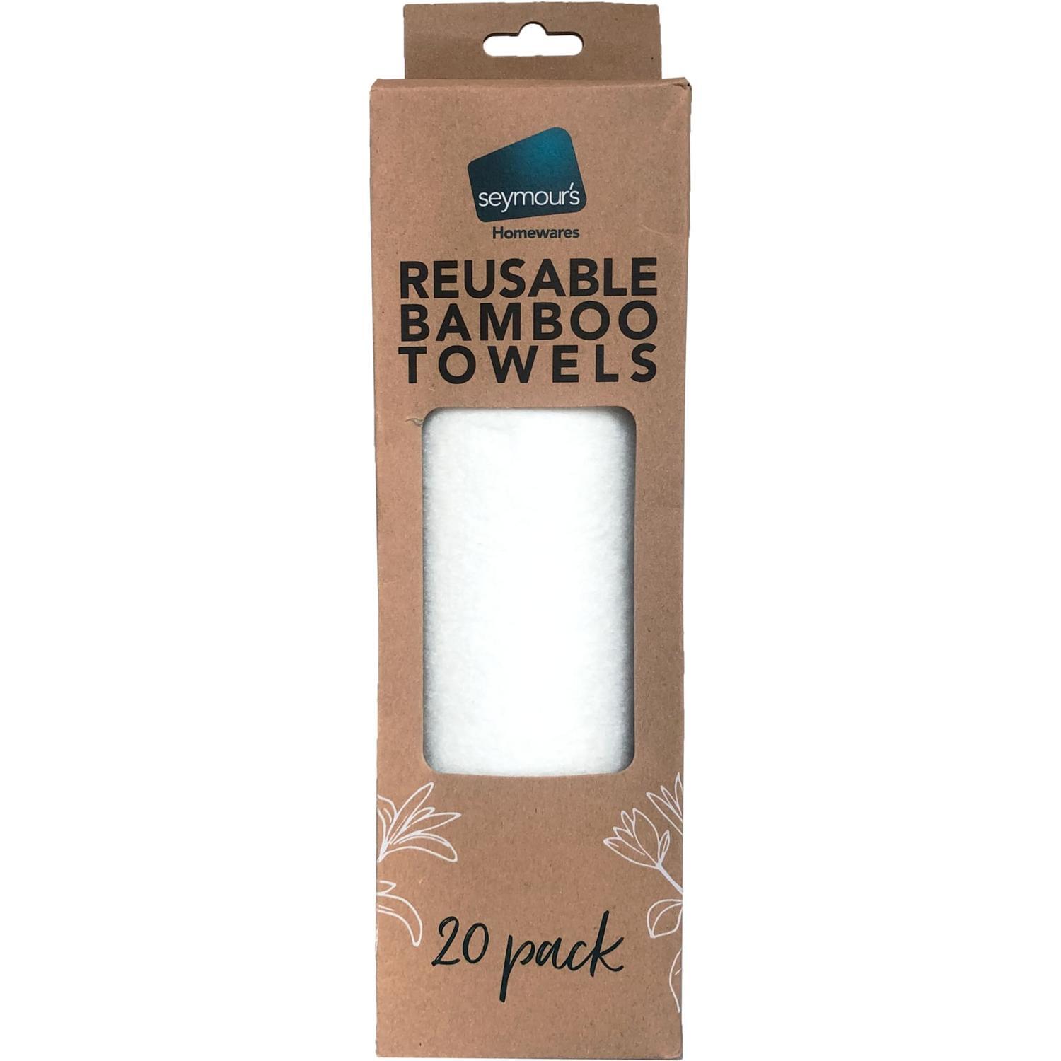 Bamboo Reusable Towel Roll Pack 20