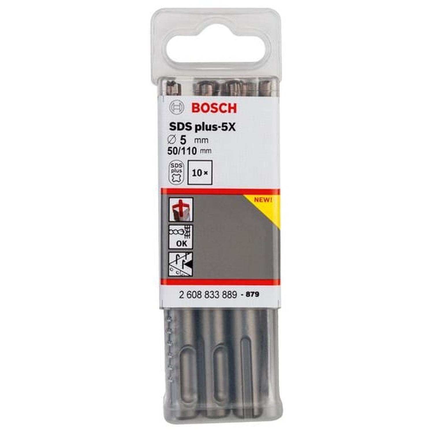 SDS Plus-5x Drill Bit 10PC 5 x 110mm