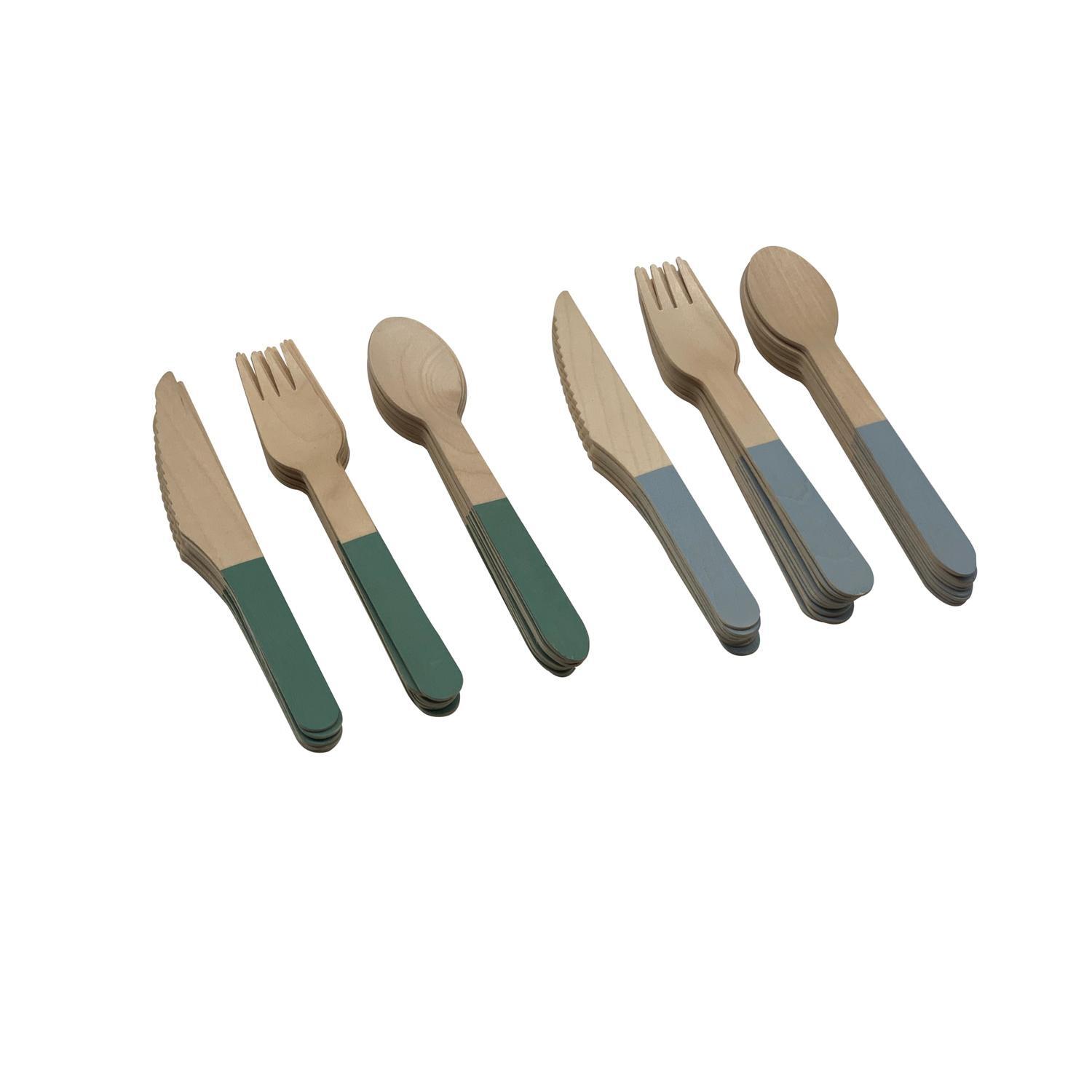 Disposable Cutlery Wood 30 pack