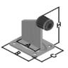 Bolt down Sliding Gate Stopper with Rubber Pad