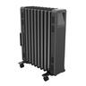 Oil Free Column Heater with Timer & Turbo Fan 2.4kw Black