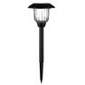 Glass Path Light 15 x 15 x 33.5cm   Solar powered Warm white