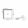 Orion Square Shower Flat Wall