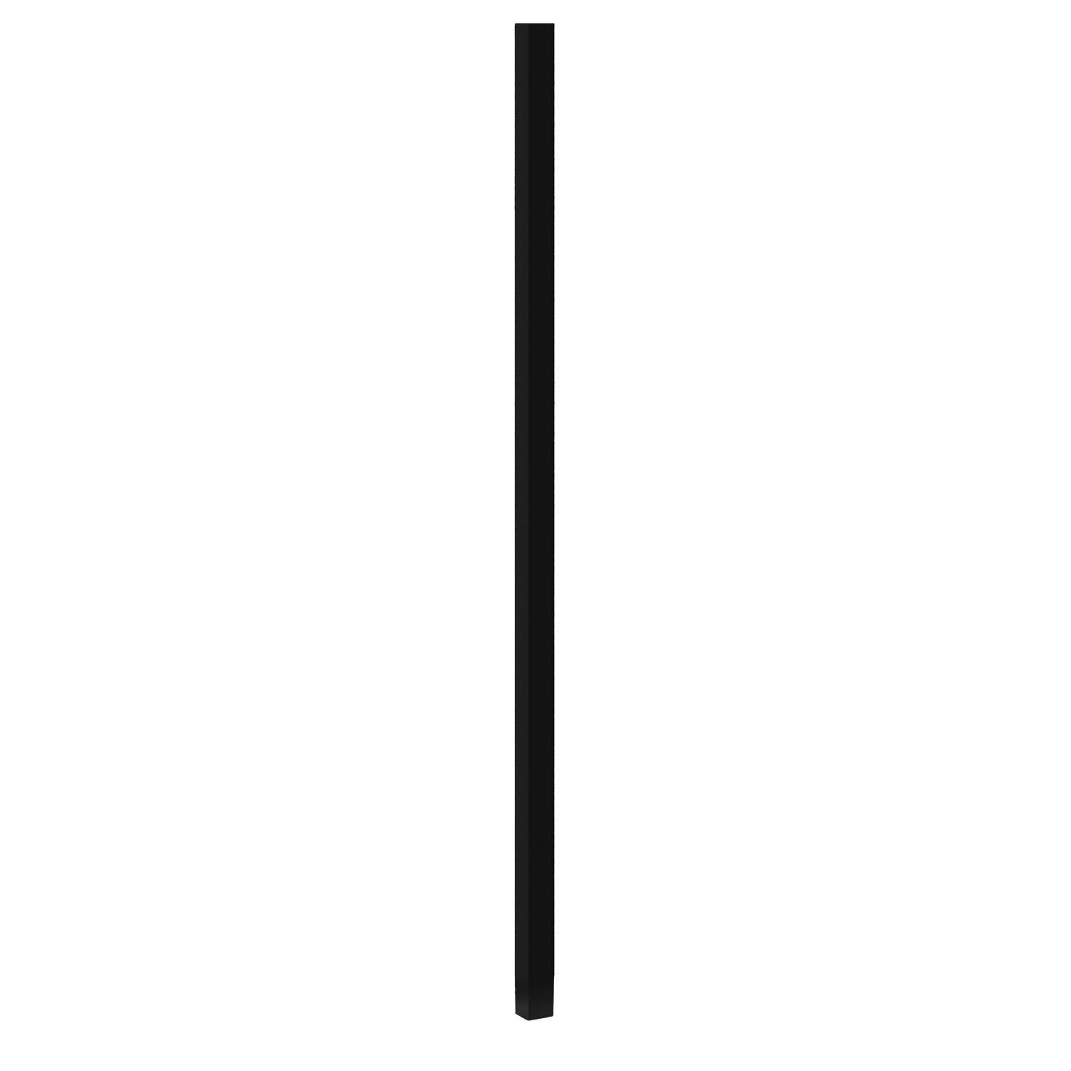 Aluminium Inground Fence Post H: 2100mm, W:60mm, D:60mm Black