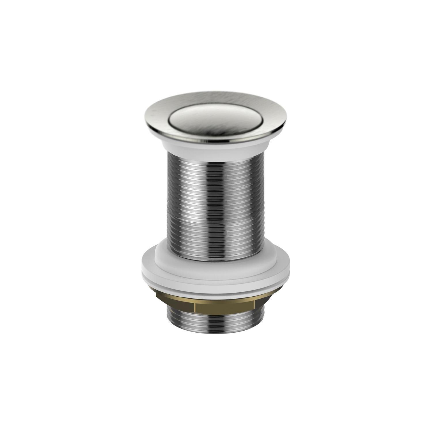 Pop-Up Basin Waste with No Overflow 32mm Brushed Nickle