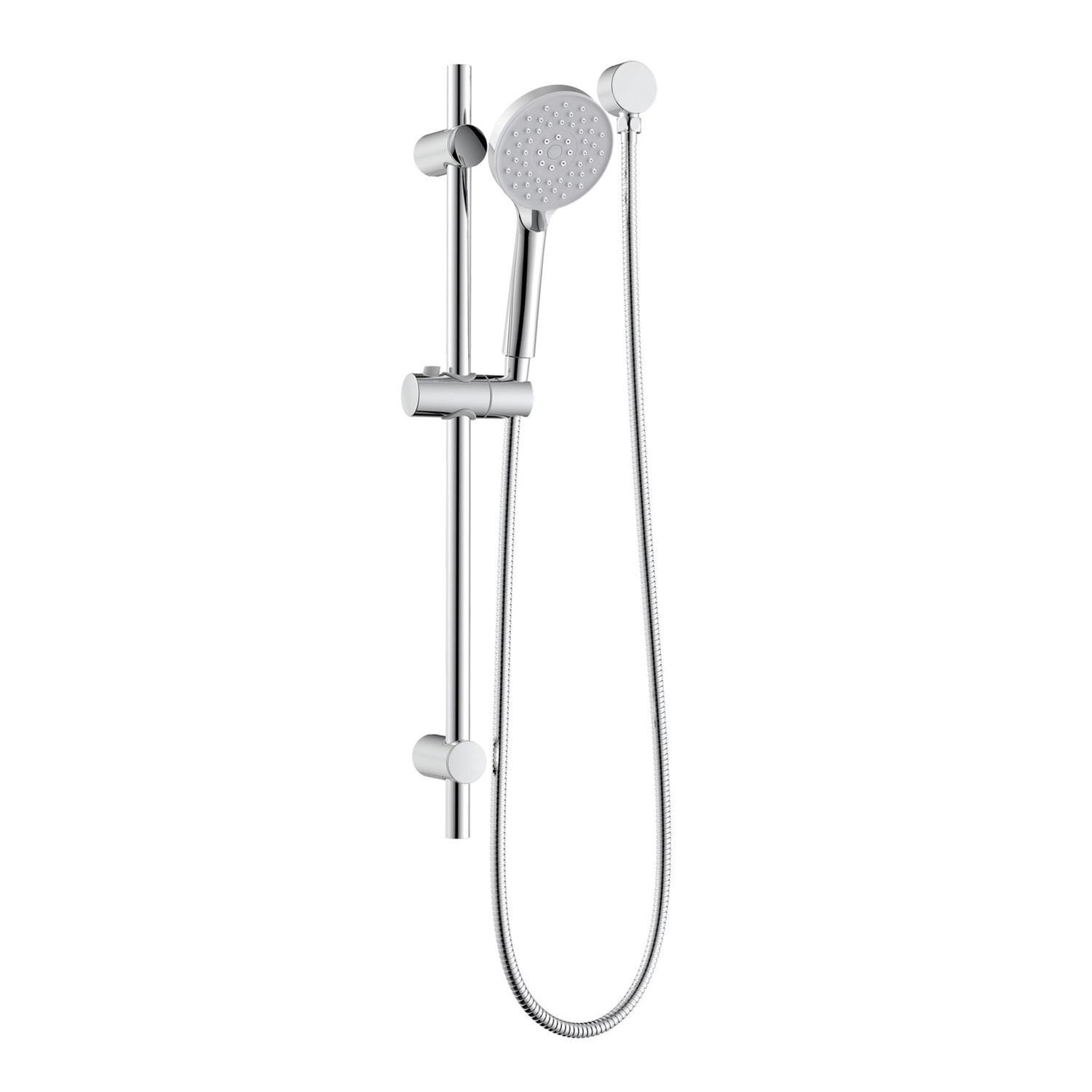 Pinnacle Slide Rail Shower  Chrome
