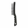 4 Row Wire Brush Plastic Handle 270mm Black